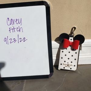 Kate Spade Minnie Mouse Lanyard Wallet (missing original long lanyard)